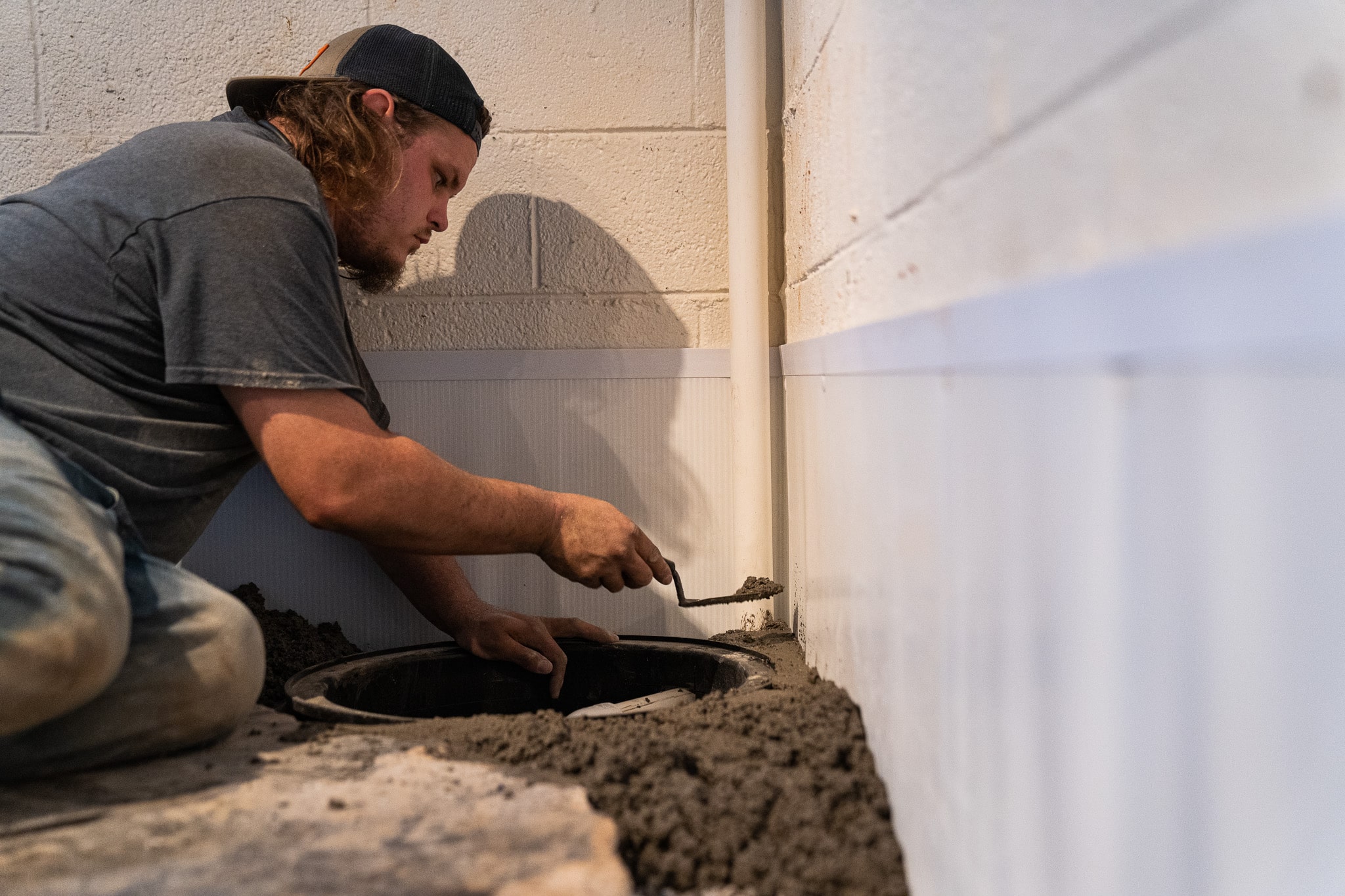 Installing a dry well