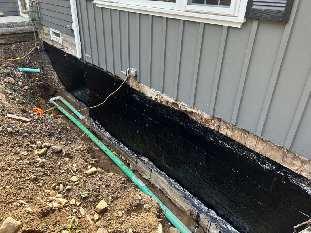 Exterior foundation sealing