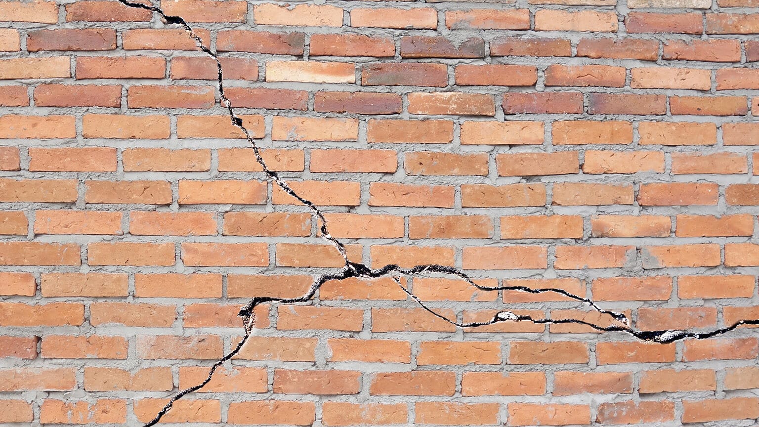 Cracked Brick Foundation