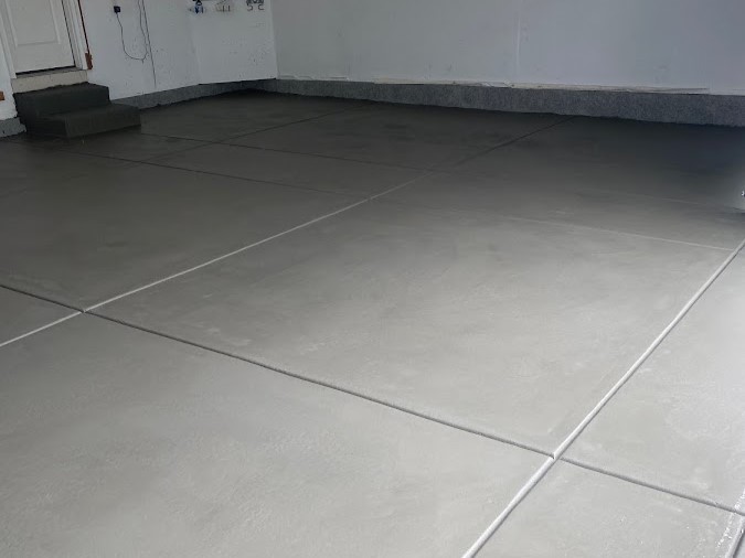 garage concrete slab replacement after photo