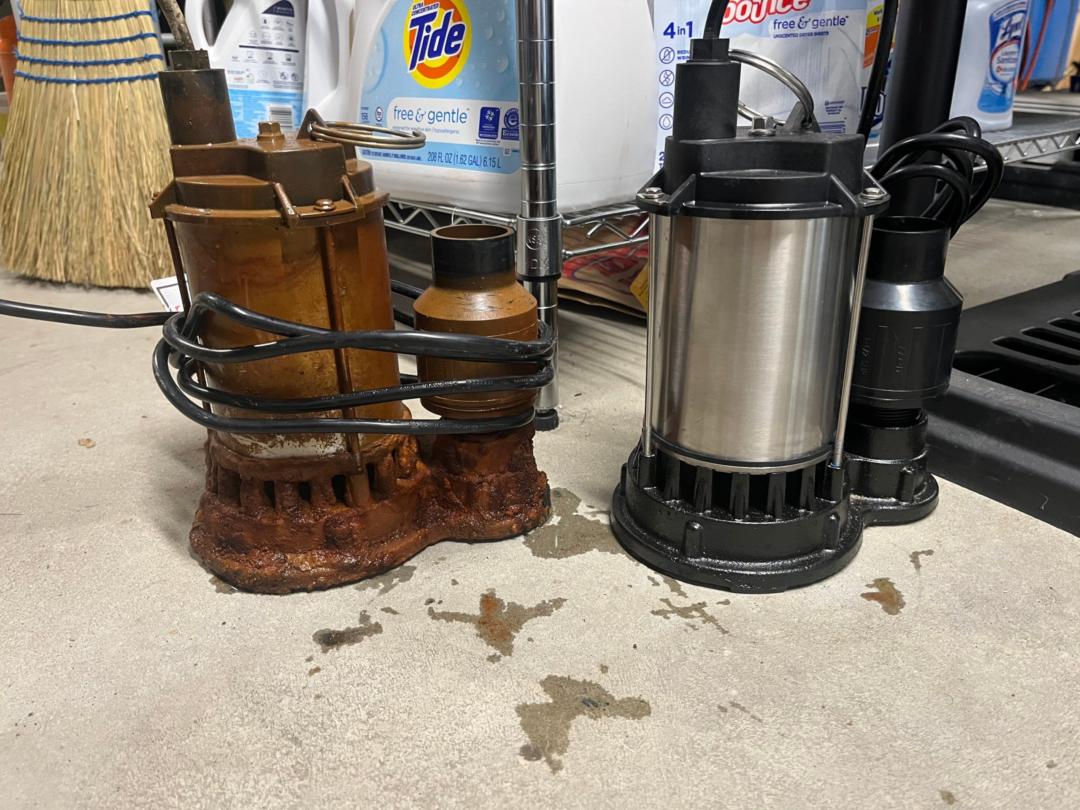 Good and bad sump pump